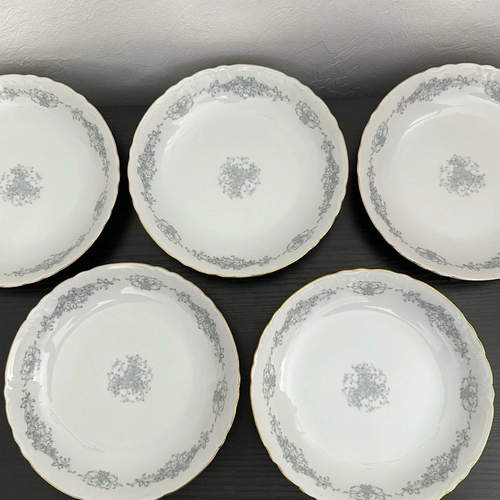 Rose China Florissant Coupe 5 Soup Bowls